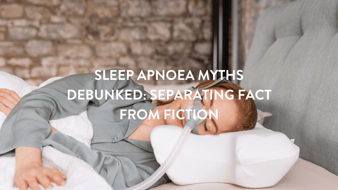 Person in bed with teal pyjamas on wearing CPAP Sleep Apnoea mask