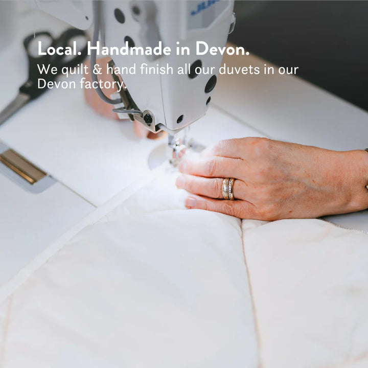 British wool duvet winter weight thickest thick 100% cotton OEK TEX STANDARD 100 filling & cover. Handmade in the UK.