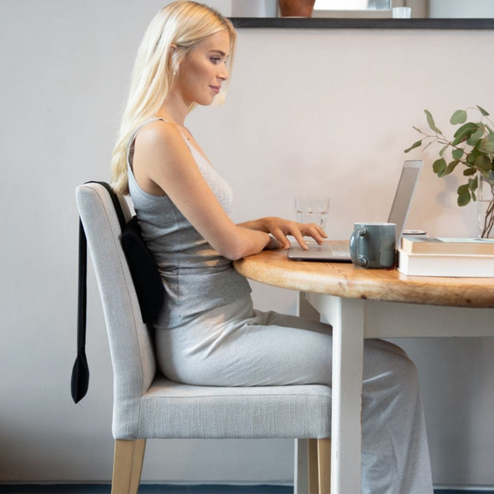 Rest-a-Back - Putnams counter balance pillow cushion chair office home working easy to move between chairs UK