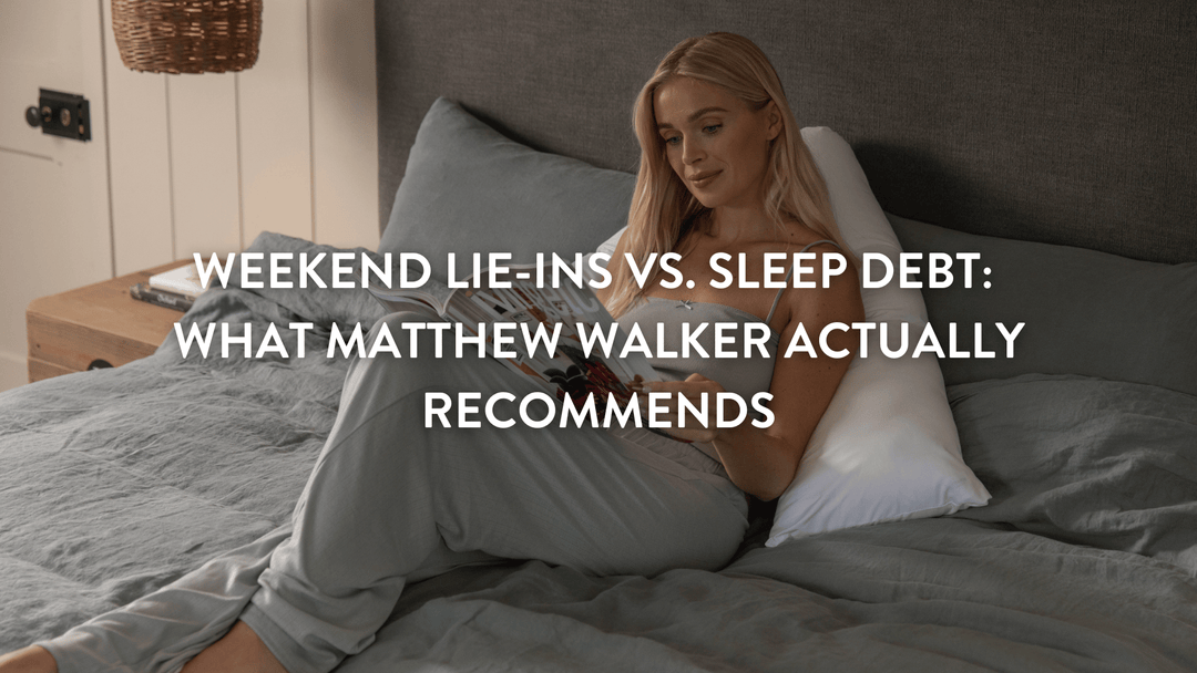 woman sitting up in bed reading a magazine at the weekend