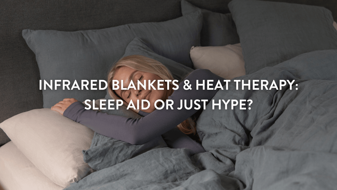 person sleeping in bed on Putnams pillows under a grey duvet