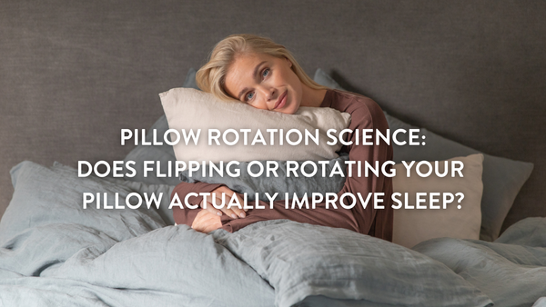 Person hugging a Putnams pillow in bed 