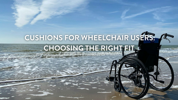 empty wheelchair on the beach on a sunny day