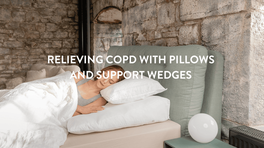 COPD lindern mit Kissen und Stützkeilen