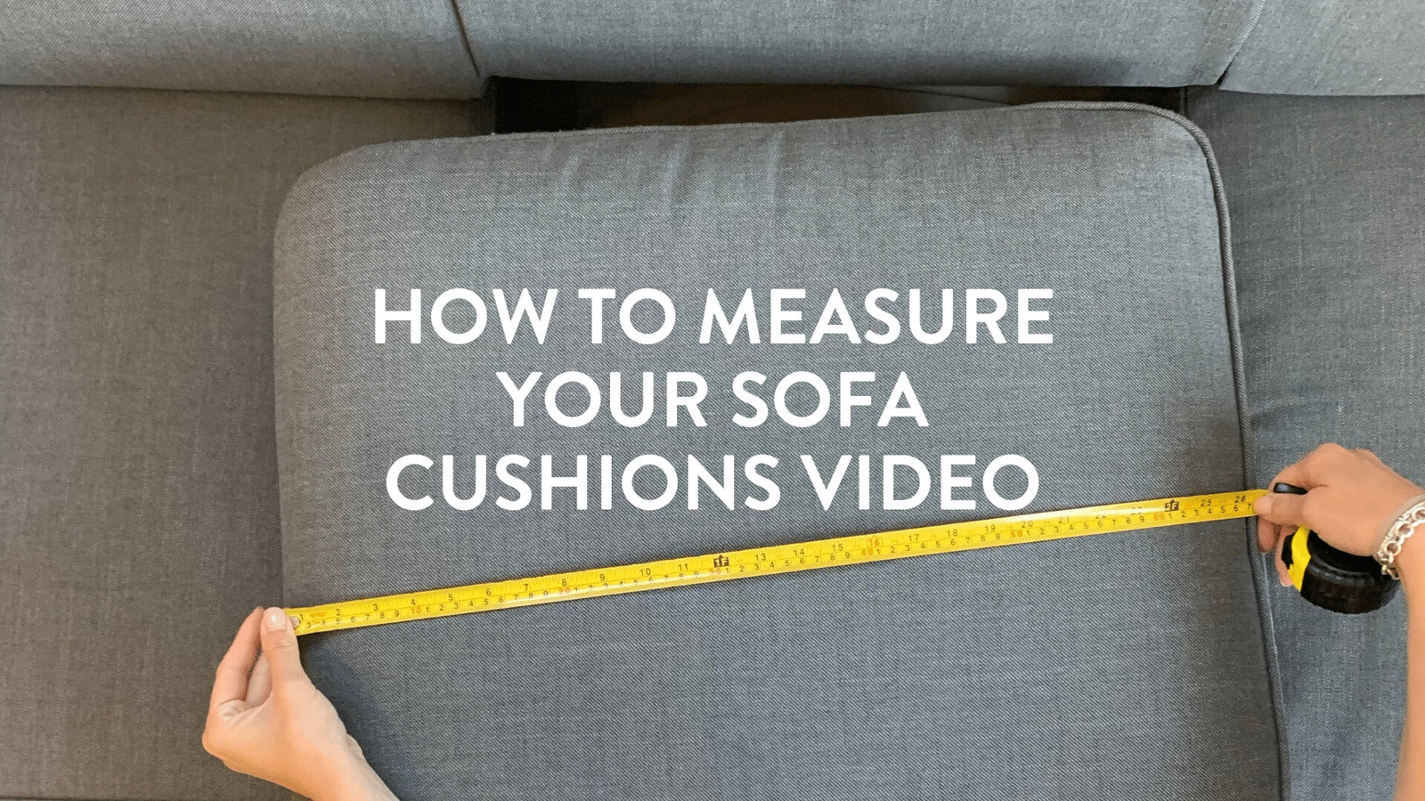 how to measure your sofa cushions video explain foam measuring tape Putnams firm soft hard saggy