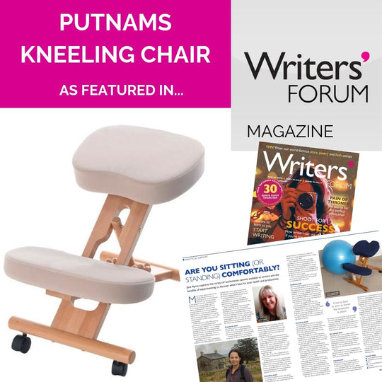 Putnam Kniestuhl, empfohlen vom Writers Forum Magazine für langes Sitzen