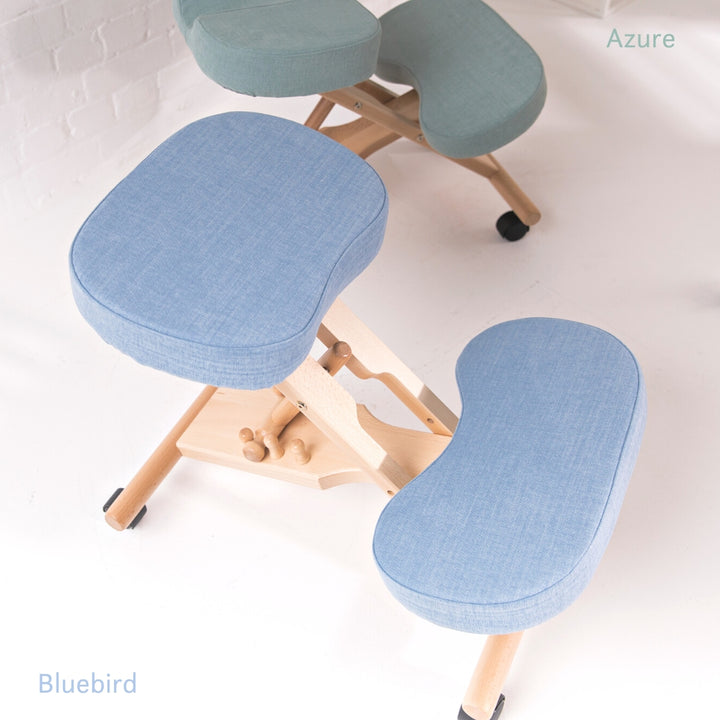 Memory Foam Kneeling Chair - 360 colours linen green mint blue beech chair dining office work