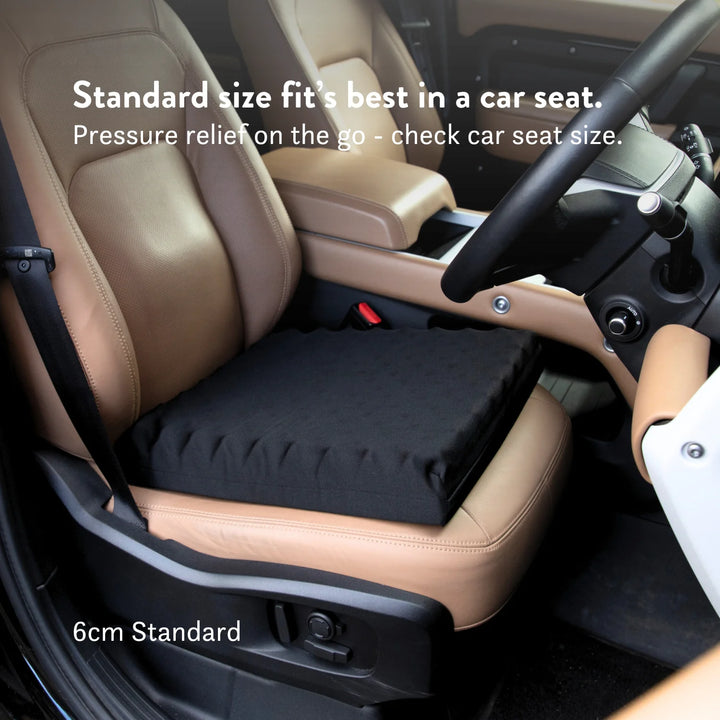 Catheter Cushion with cut out and discreet cover. High density foam handmade in the UK with a 2 year guarantee. Different sizes and colours available.