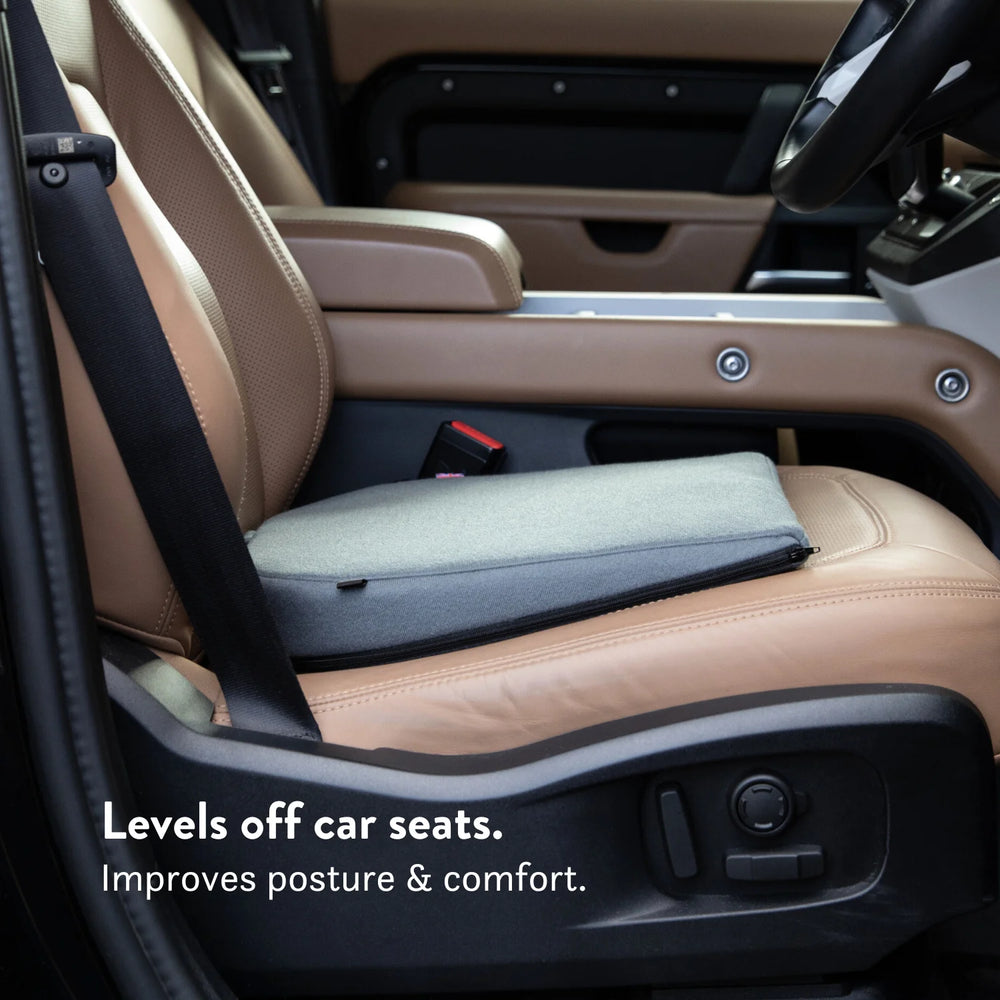 8° Degree sitting Wedge car cushion pillow working from home office chair improve back pain hip knees above - Putnams high density