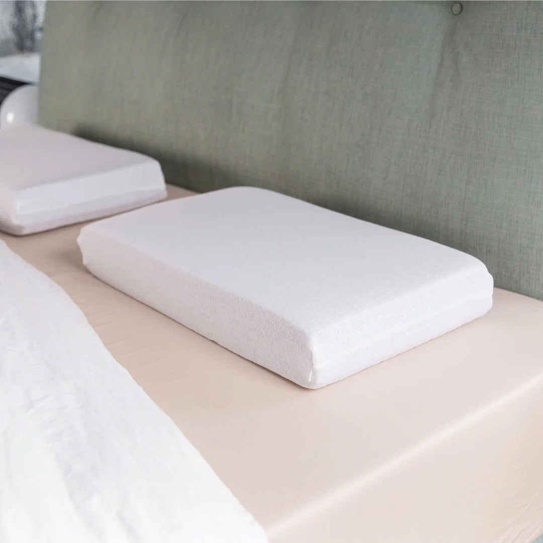 Graphite latex foam alternative natural chemical free plant made springy height adjustable cushion head neck shoulders Putnams UK