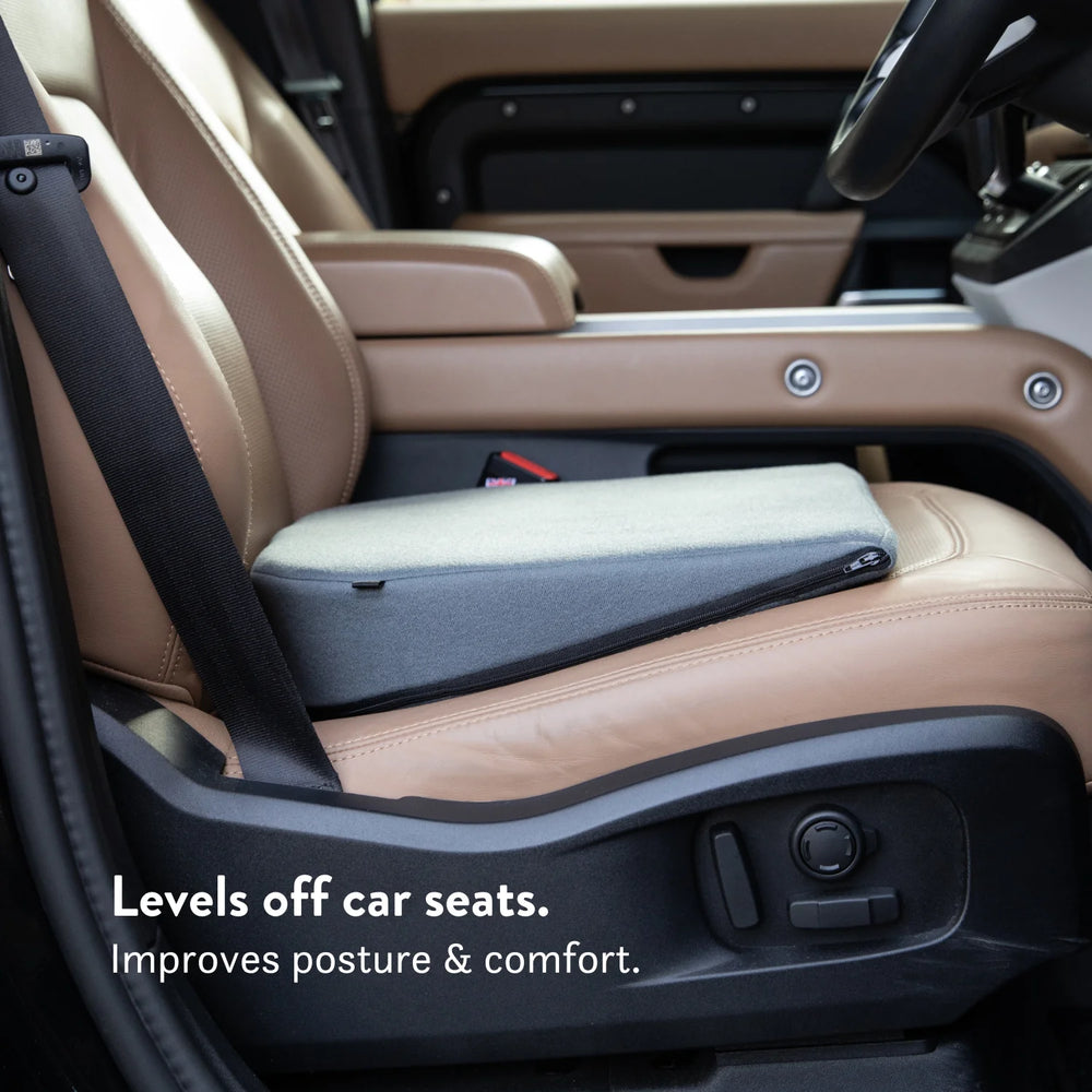 11 degree wedge sitting black sciatica back pain posture car seat putnams UK car seat office travel home