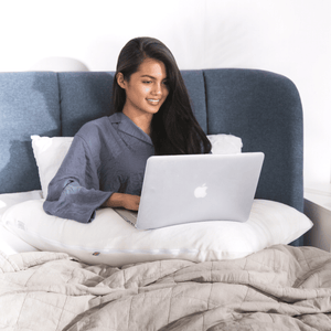 V Shaped British Wool Pillow - 100% Cotton Cover