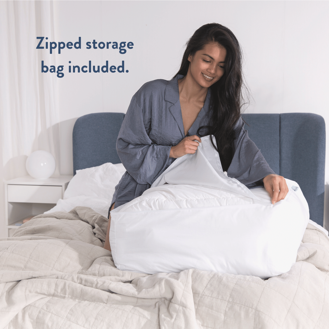 Natural British Wool Duvet medium-weight, 8-14 tog